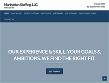 Tablet Screenshot of manhattanstaffing.com